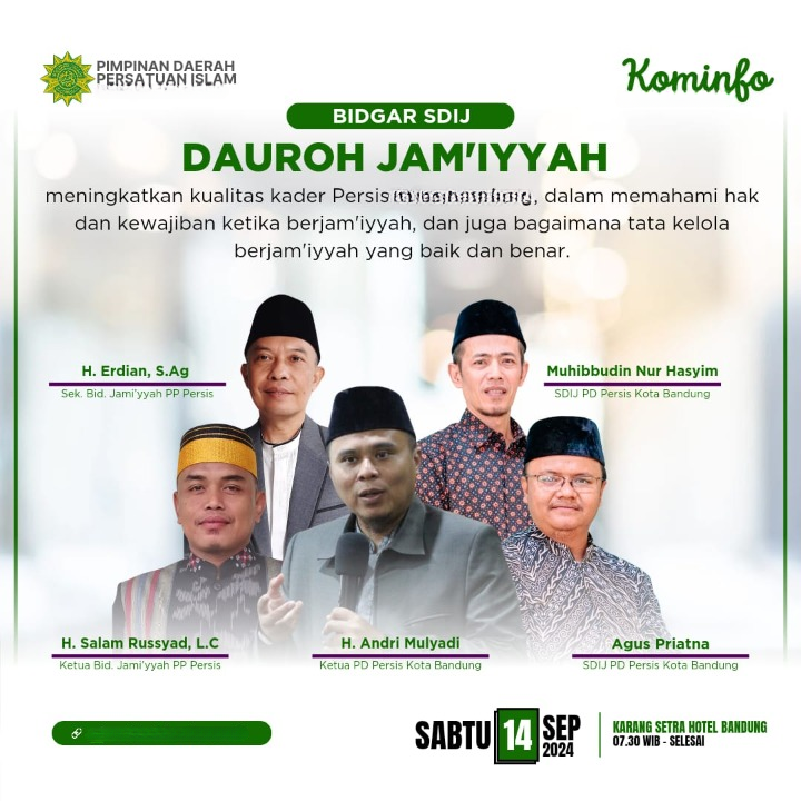 Dauroh Jamiyyah SDIJ PD PERSIS Kabupaten Bener Meriah